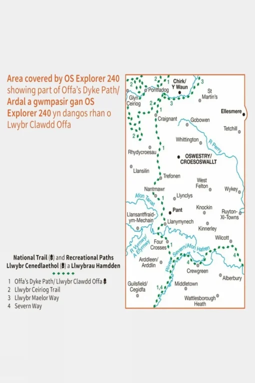 Active Explorer Map 240 Oswestry
