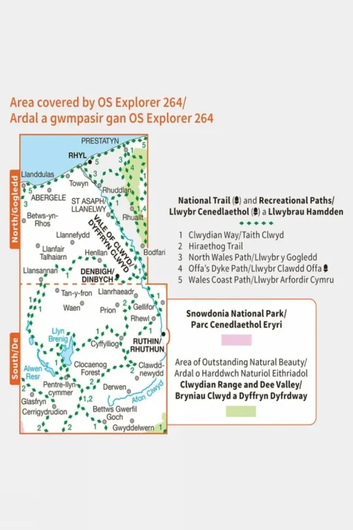 Active Explorer Map 264 Vale of Clwyd