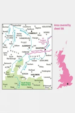 Active Landranger Map 186 Aldershot and Guildford