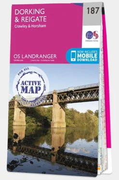 Active Landranger Map 187 Dorking and Reigate