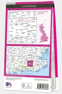 Active Landranger Map 187 Dorking and Reigate