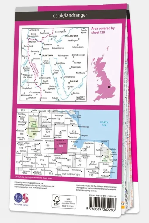 Active Landranger Map 130 Grantham