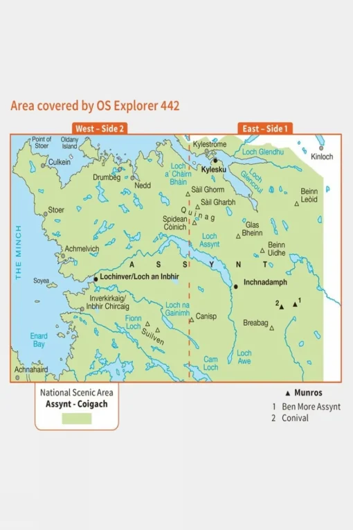 Explorer Map 442 Assynt and Lochinver