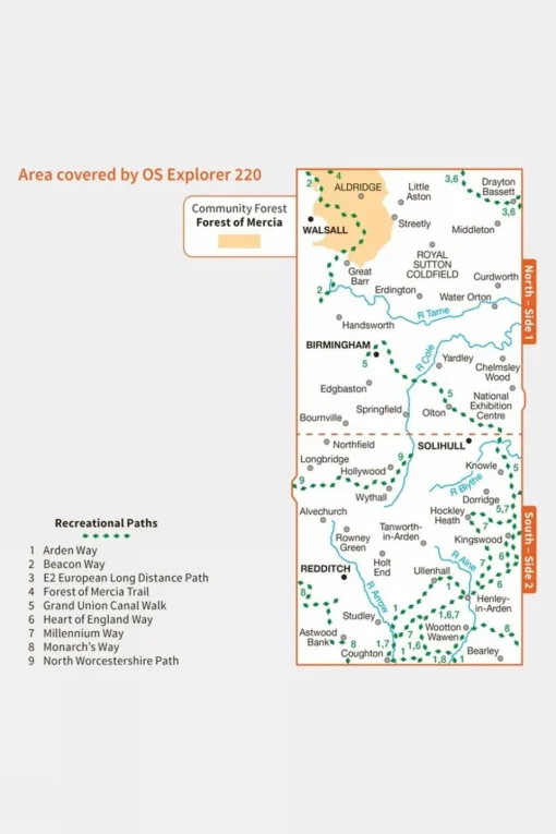 Explorer Map 220 Birmingham