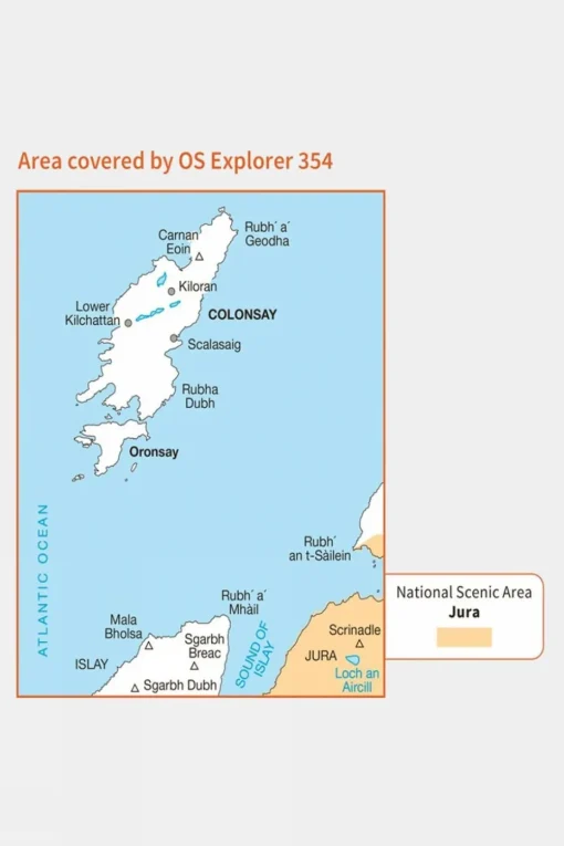 Explorer Map 354 Colonsay and Oronsay