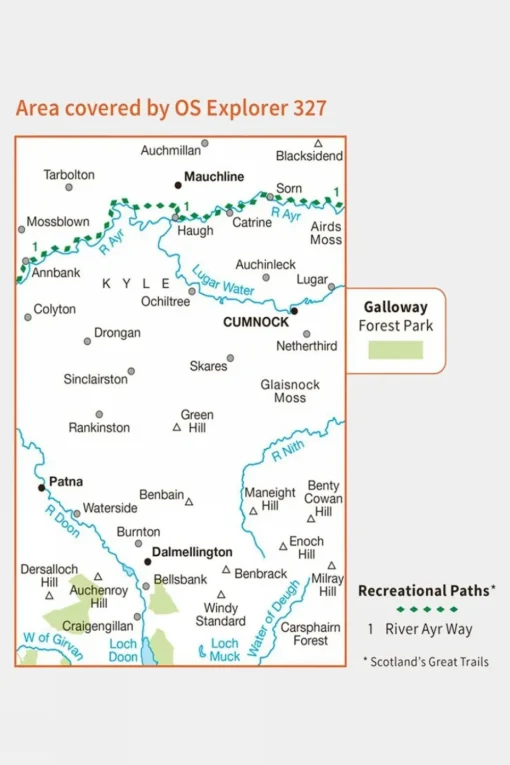 Explorer Map 327 Cumnock and Dalmellington