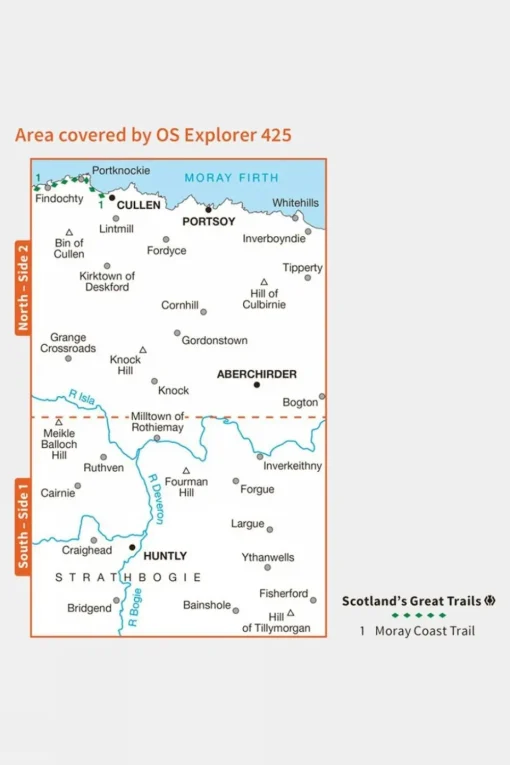Explorer Map 425 Huntly and Cullen