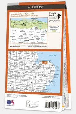 Explorer Map 251 Norfolk Coast Central
