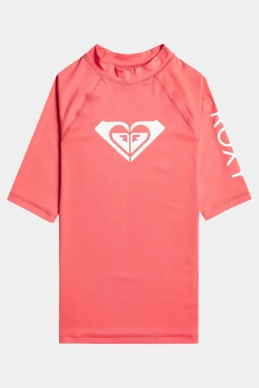 Girls Wholehearted Short Sleeve Rash Vest