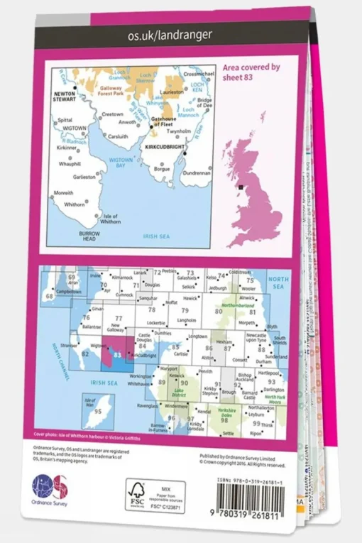 Landranger Map 83 Newton Stewart and Kirkcudbright
