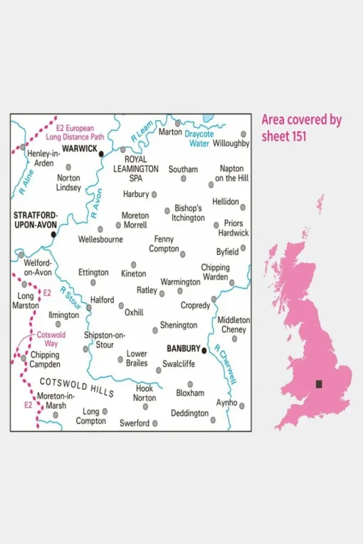 Landranger Map 151 Stratford-upon-Avon