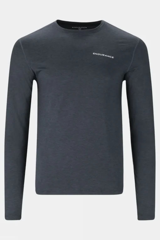 Mens Abdon Melange Long Sleeve T-Shirt