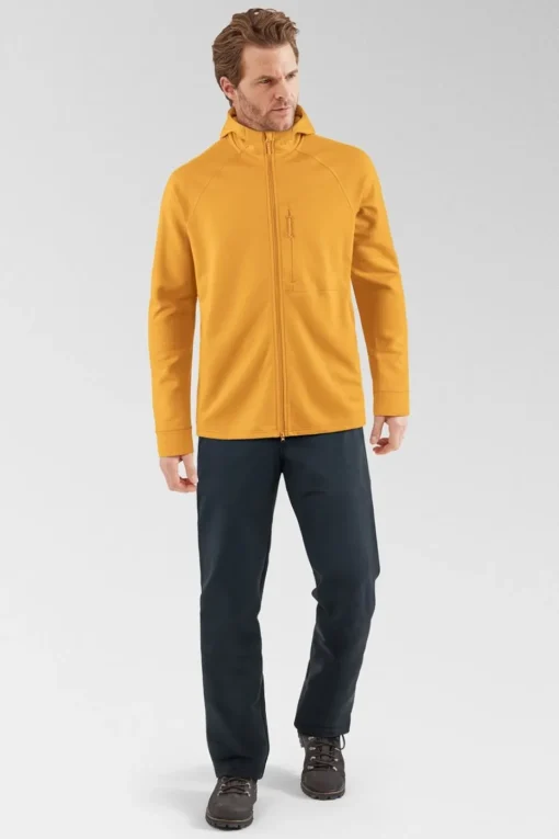 Mens Abisko Grid Hoodie Fleece Jacket