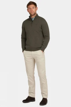 Mens Cotton Half Zip Fleece
