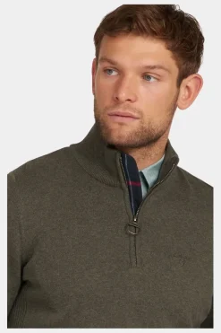 Mens Cotton Half Zip Fleece