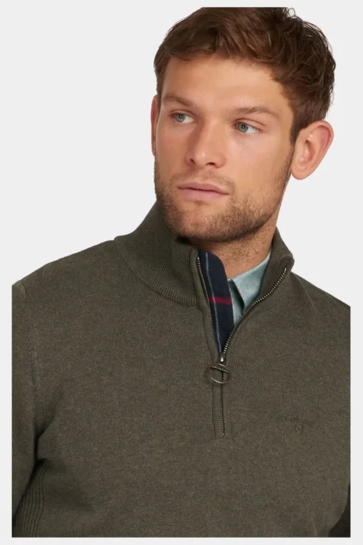 Mens Cotton Half Zip Fleece