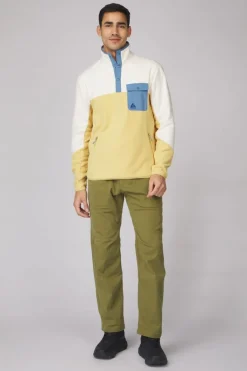 Mens Fitzroy Snap Fleece Top