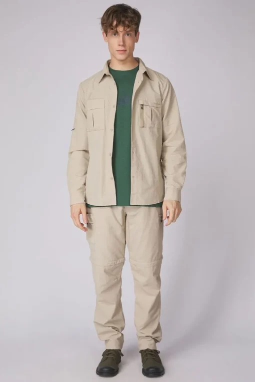 Mens Jungle Travel Long Sleeve Shirt