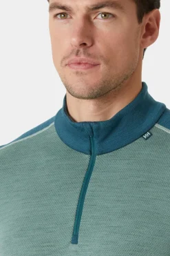 Mens Lifa Merino Midweight Half-Zip Base Layer Top