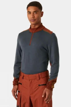 Mens Lifa Merino Midweight Half-Zip Base Layer Top