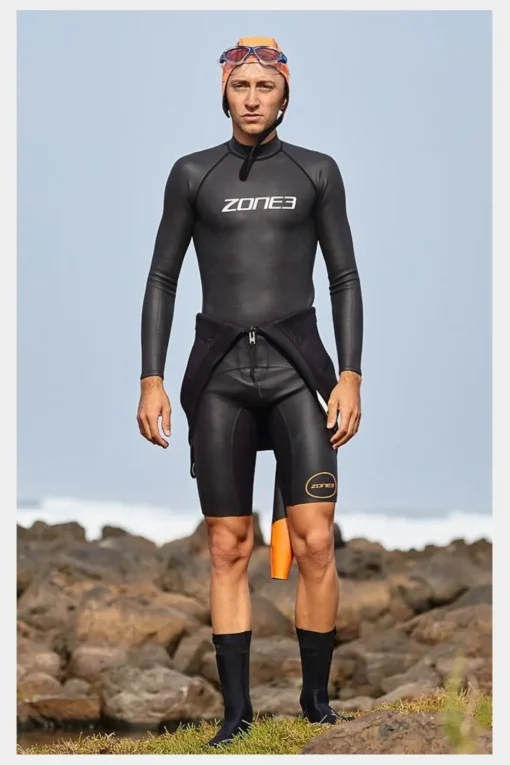 Mens Long Sleeve Neoprene Swimming Base Layer
