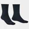 Mens Midweight Merino Comfort Crew Socks