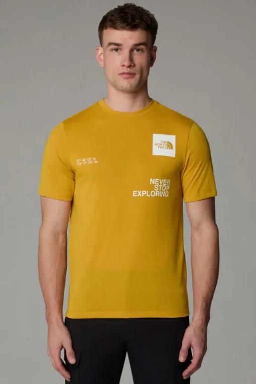 Mens Mountain Foundation Coordinates T-Shirt