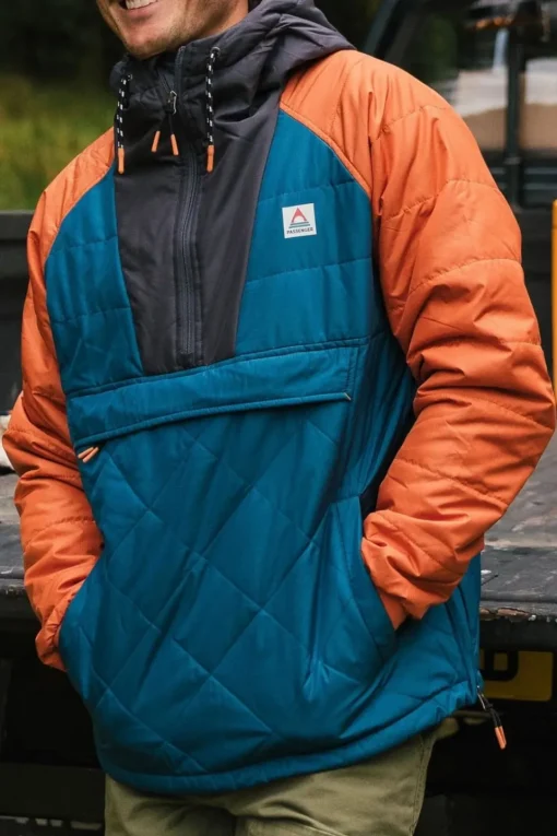 Mens Oceanic Recycled Insulated Half Zip Jacket