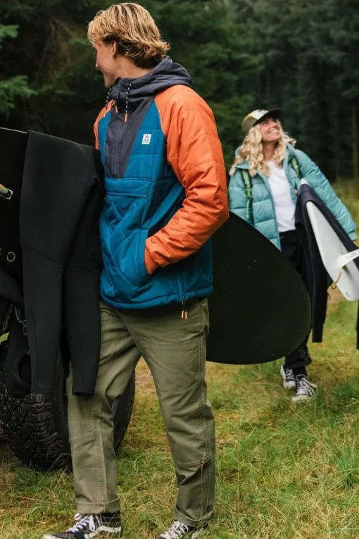 Mens Oceanic Recycled Insulated Half Zip Jacket