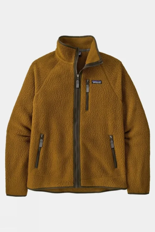 Mens Retro Pile Fleece Jacket