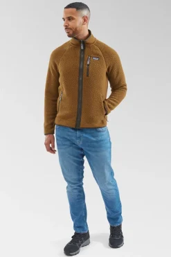 Mens Retro Pile Fleece Jacket