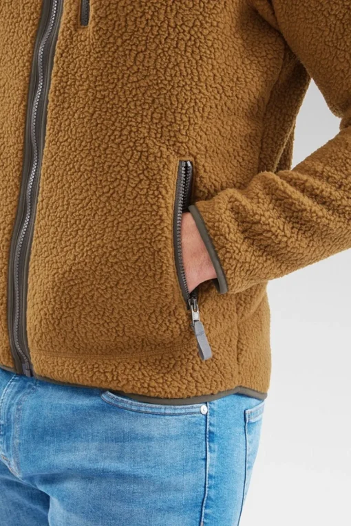 Mens Retro Pile Fleece Jacket