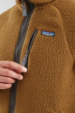 Mens Retro Pile Fleece Jacket