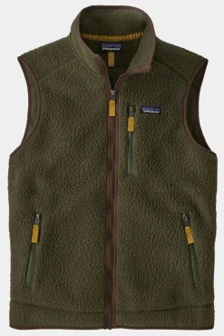 Mens Retro Pile Fleece Vest