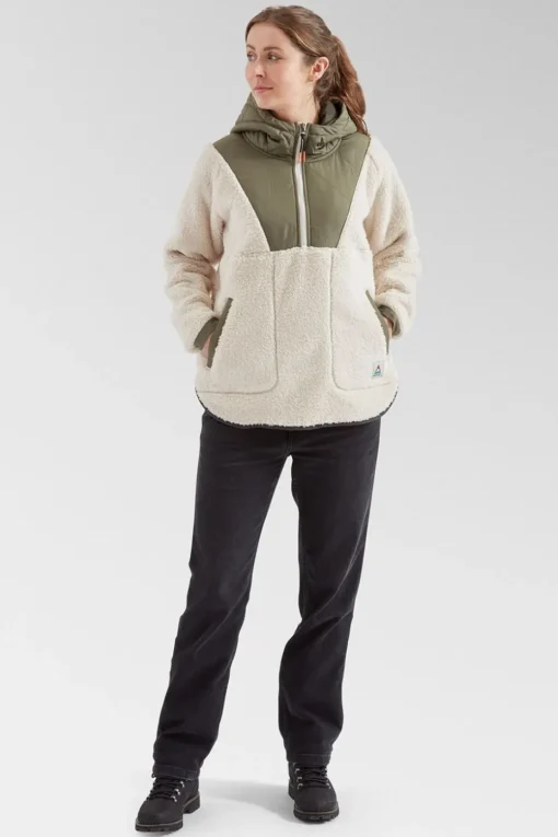 Womens Beaumont Recycled Sherpa Hooded Fleece