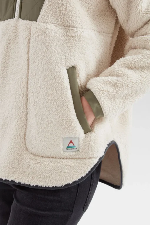 Womens Beaumont Recycled Sherpa Hooded Fleece