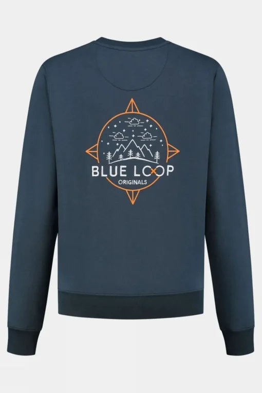 Womens Blue Fleece Sweater
