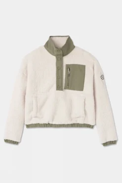 Womens Cozy Sherpa Popover Fleece
