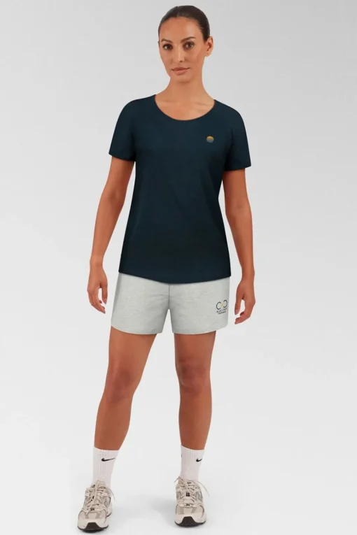 Womens Denimcel Melange Tee