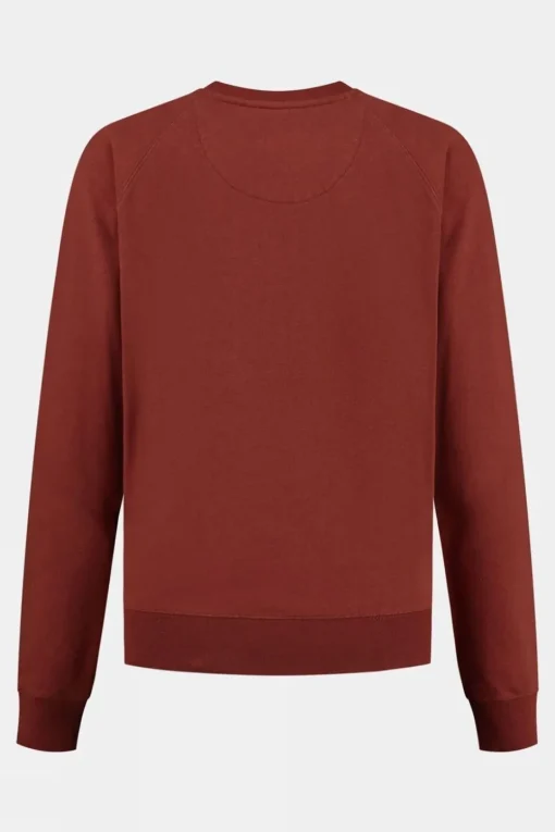 Womens Embroidered Blue Fleece Sweater