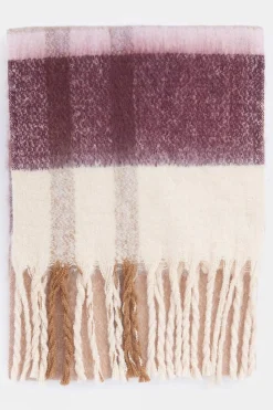 Womens Isla Tartan Boucle Scarf