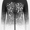 Womens Leopard Knit Ski Jacket