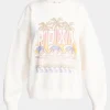 Womens Lineup Oversized Crew Sweatshirt