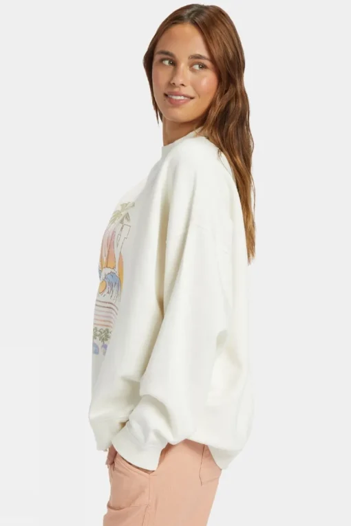 Womens Lineup Oversized Crew Sweatshirt