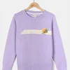 Womens Poster Stripe Crew Sweatshirt