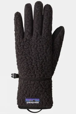 Womens Retro Pile Fleece Gloves