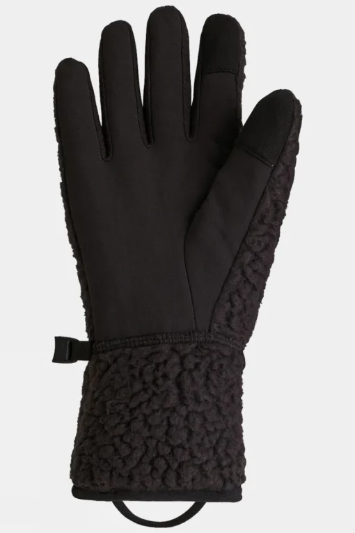 Womens Retro Pile Fleece Gloves