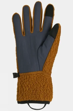 Womens Retro Pile Fleece Gloves