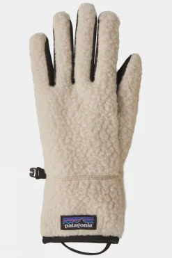 Womens Retro Pile Fleece Gloves