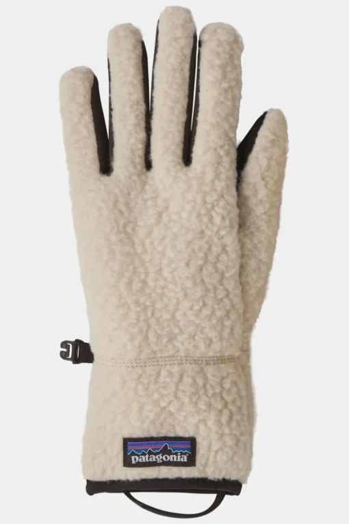 Womens Retro Pile Fleece Gloves